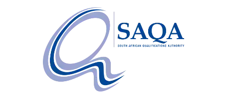 SAQA logo with stylized blue letter Q.